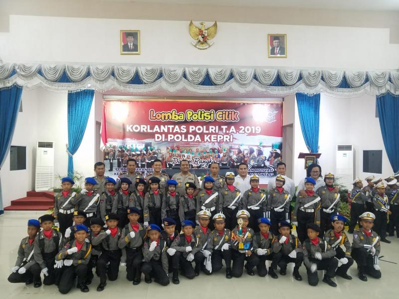 200 Siswa - Siswi SD Ikuti Lomba Polisi Cilik, Polres Bintan Raih Juara 2