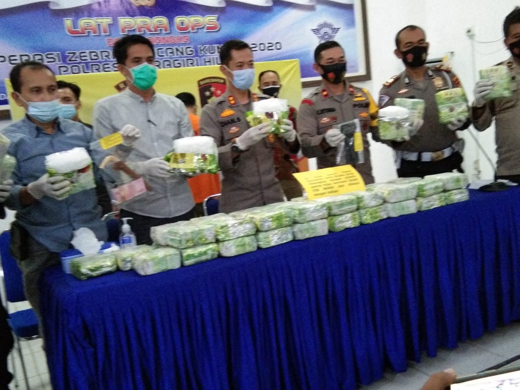 Mantap, Polres Inhil Tangkap 50 Kg Sabu