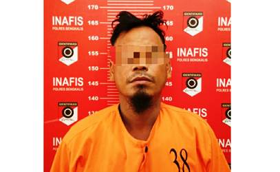 Dilaporkan Warga Maling, Malang Bagi Lengkong Digeledah Reskrim Polres Bengkalis Ditemukan Sabu