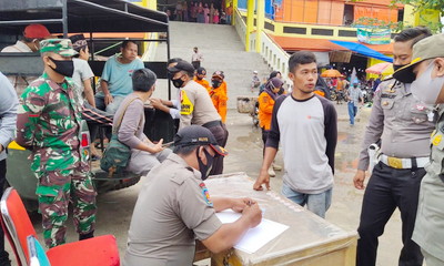 Razia Yustisi Pertama Puluhan Warga Inhu Terjaring Tak Pakai Masker
