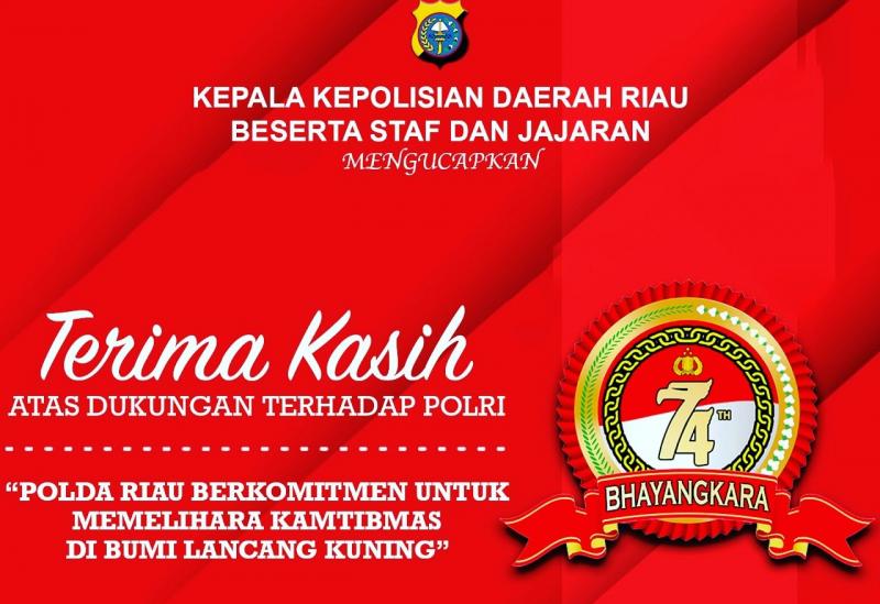 Kapolda, Staf dan Jajarannya Ucapkan Terimakasih Pada Semua Pihak