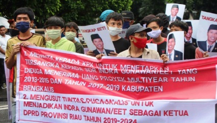 Diteriaki Ikut Nikmati Uang Korupsi Bengkalis, Ketua DPRD Riau H Indra Gunawan Eet Bungkam