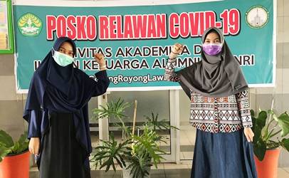 LPPM UNRI dan Mahasiswa KUKERTA UNRI 2020 Ikut Serta Berikan Edukasi Covid-19