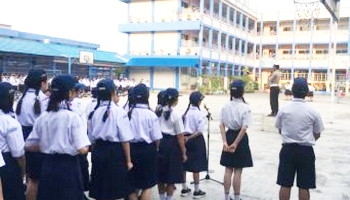 SMP Kalam Kudus Meranti Dibekali Pengetahuan Berlalulintas