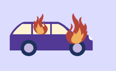 Reskrim Polsek Tenayan Raya Terima Laporan Pembakaran Mobil Warga