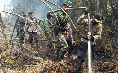 Karhutla Mulai Lagi, 4 Hari Nginap Dihutan Kapolres Bengkalis dan Tim Mengaku Puas