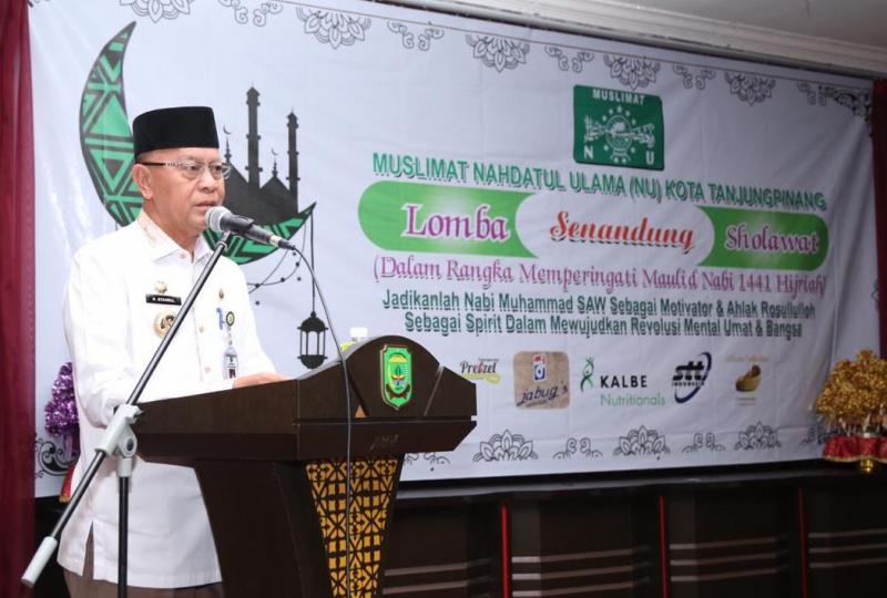 Lomba Senandung Sholawat Muslimat NU, Resmi Dibuka Walikota Tanjung Pinang
