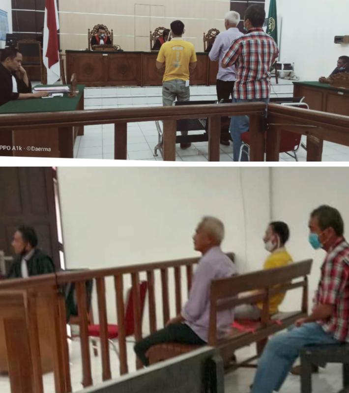 Kesaksian Tiga Warga Sungai Bakau Berbelit- Belit! Saat Sidang Pemalsuan Dan Penggelapan Di PN Rohil