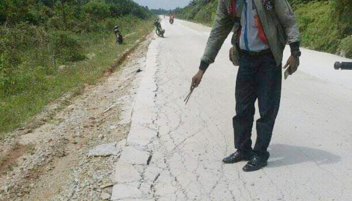 Baru Satu Tahun Jalan Puluhan Milyar Rusak, Tokoh; Kejaksaan Bengkalis Jangan Tutup Mata