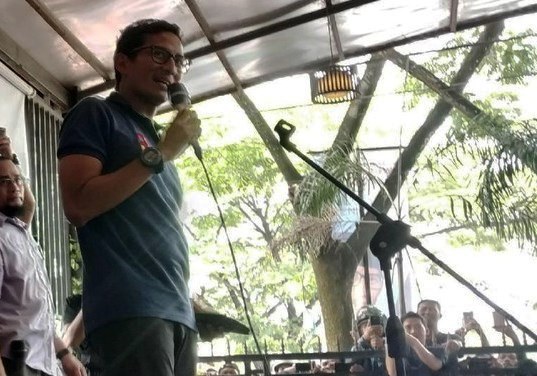 Sandiaga Uno Kerahkan Relawan Data Keperluan Korban Tsunami Selat Sunda