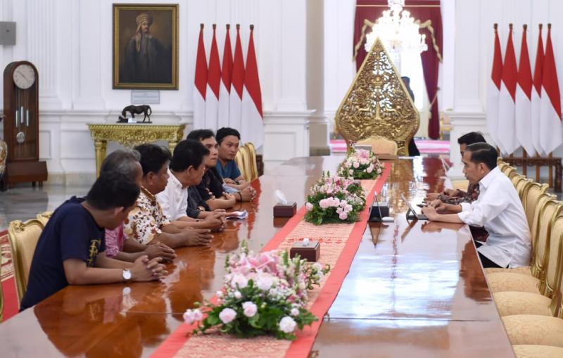 Presiden Jokowi Terima Apresiasi Pengunjuk Rasa Petani di Istana