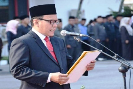 Ketua DPRD Bengkalis Bacakan Ikrar Tertulis Ketua DPR RI