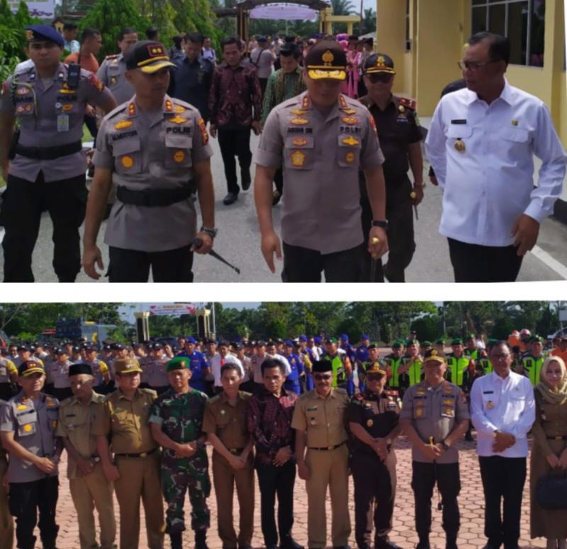 Kunker Ke Mapolres Rohil, Kapolda Riau Salut Kinerja Kapolres Dan Bupati Rohil Tanggap Karhutla