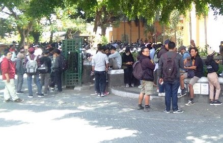 Gedung UIN Sunan Kalijaga Yogyakarta Dipenuhi Massa Aksi Tolak UU KPK