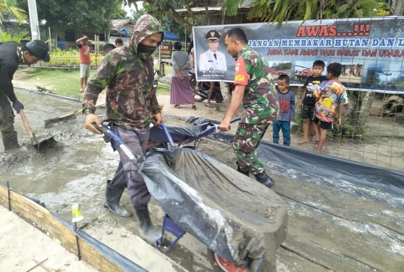 Semangat Koramil 03/Bunut Goro di Telayap Dipuji Warga