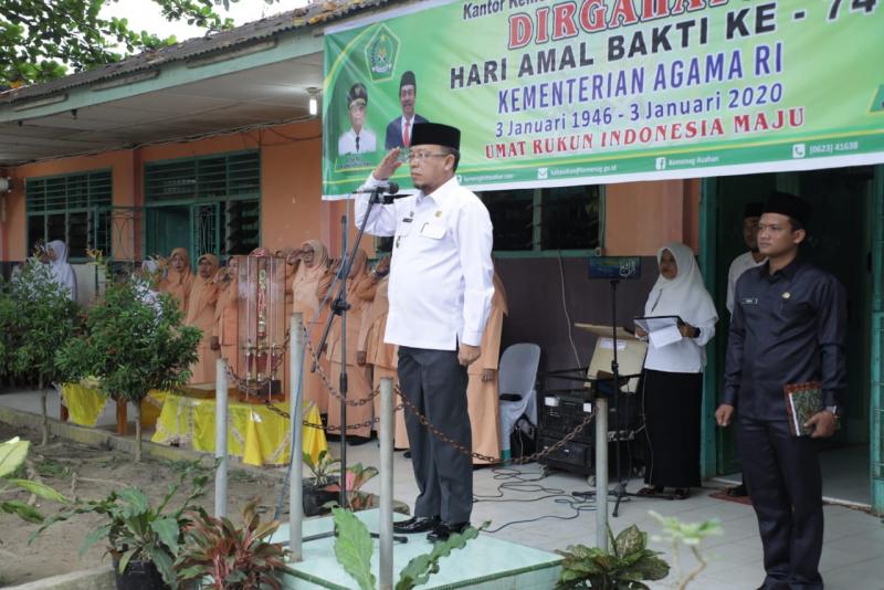 Kemenag Asahan Gelar Upacara, Ini Pidato Menteri