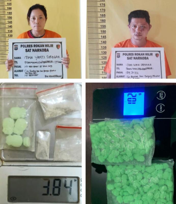 Baru 1 Hari Jabat Kasat Narkoba Polres Rohil! Dua Pelaku Transaksi Pil Extasi Ditangkap