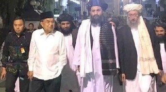Pendiri dan Wakil Pemimpin Taliban Mullah Bertemu JK