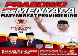Panitia Matangkan Persiapan Kedatangan Prabowo ke Pekanbaru