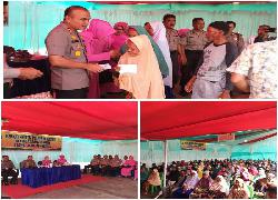 Kapolres Bengkalis Serahkan Zakat Profesi Kepada 285 Orang Mustahik