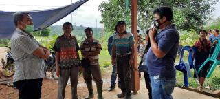 Buruh SRK Terancam Kelaparan Dibantu Sembako Kapolres Inhu