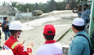 Semburan Gas di Komplek Pondok Pesantren Al-Ihsan Pekanbaru Menurun