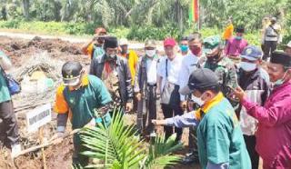 Wabub Bengkalis Tanam Perdanan PKSP di Lahan Kelompok Tani Berjaya Siak Kecil