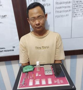 Polsek Rengat Barat Ringkus Seorang Pria Penarkoba