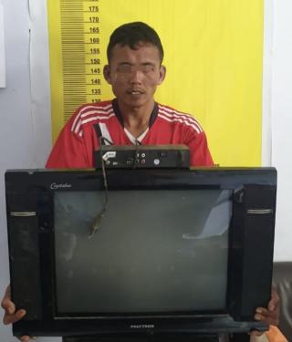 Polsek Batang Cenaku Inhu Ringkus Seorang Pria Spesialis Curat