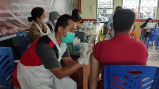 Ratusan Napi Rutan Rengat di Vaksin Covid-19 Moderna