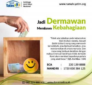 Ini Link Donasi Rumah Yatim, "Jadi Dermawan Itu Bisa Membawa Kebahagiaan"