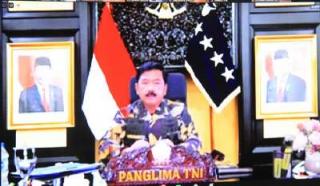 Pangdam XVII/Cenderawasih Ikuti Vicon Dengan Panglima TNI, Bahas Penanganan Covid-19 Pengamanan Natal Dan Tahun Baru