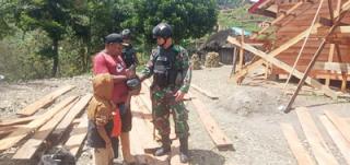 Satgas Pamrahwan Yonif RK 751/VJS Kunjungi Tokoh Agama Di Tolikara, Papua