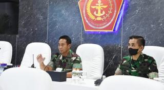 Saat Pimpin Rapat Evaluasi Penanganan Covid-19 dan Vaksinasi Ini Arahan panglima TNI