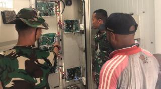 Di Perbatasan Satgas Pamtas Yonif 126/KC Rawat PLTS