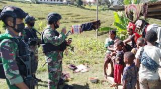 Para Tokoh di Wilayah Binaan Dikunjungi Satgas Kodim Yalimo Yonif RK 751/VJS Anjangsana