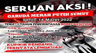 Siap Siap, Garuda Merah Putih Sumut Akan Gelar Aksi 1 Tahun Kinerja Walikota Medan