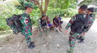 Satgas Yonif 126/KC Laksanakan Komsos