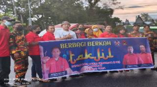 Ketua WKI Pematang Siantar Hendra Perangin Angin Berbagi Takjil