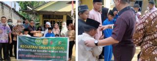 Meriahkan HUT MARI Ke-77! Keluarga Besar PN Rohil Beri Bantuan Paket Sembako Dan Santunan Anak Yatim