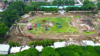 Aliansi Masyarakat Kawal Revitalisasi Tanah Lapangan Merdeka Medan Minta Kadis PKP2R Stanvaskan Proyeknya