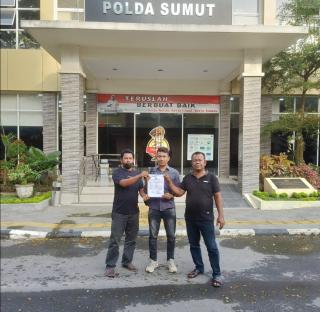 Aktifis Ini Dampingi Warga Lapor Kades Terpilih Bagan Bilah Labuhan Batu Ke Polda Sumut