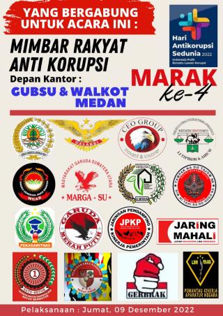 Jelang HAKORDIA 2022, MARAK SUMUT Minta KPK Monitoring Proyek 2,7 T Pemprovsu Tahap I