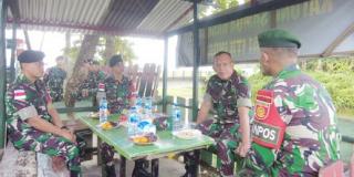 Kunker, Tim Asnis Pusterad Kunjungi Satgas Pamrahwan Maluku Yonarmed 1 Kostrad