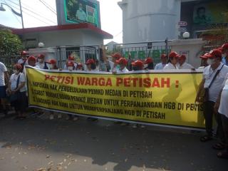 Forum Petisah Bersatu Geruduk BPN Kota Medan, Sebut Pemko Medan Di Duga Langgar Hukum