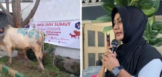 Pembina Anwar Bakti Institute , Lailatul Badri : Apresiasi DPD IMM SUMUT Berbagi Qurban Bersama Masyarakat Kampung Durian