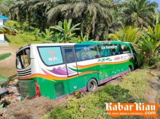 Bus Lorena Terbalik 2 Orang Tewas