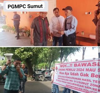 PGMPC Sumut Geruduk Bawaslu, Ketua Bawaslu Sumut Akan Rapat Pleno Diduga Adanya Permainan Proses Rekruitmen