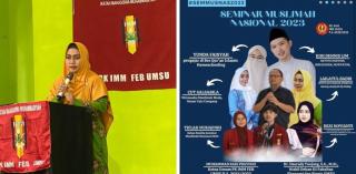 Seminar Muslimah Nasional 2023 Yang Di Gelar PK IMM FEB UMSU Menghadirkan Sosok Lailatul Badri Yang Inspiratif