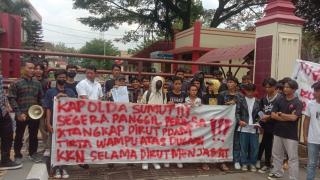 DPD LAPERA Binjai - Langkat Geruduk Poldasu Minta Periksa Dirut PDAM Tirta Wampu Langkat Terkait Dugaan Korupsi